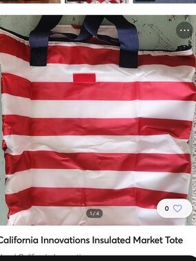 NWT Arctic Zone foldable Plaid insulated market Tote Bag